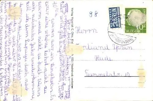 Ak Lindholm in Nordfriesland, Kirche, Schule, Geschäft von Momme Boysen