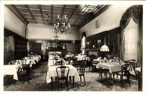 Ak Hamburg, Hotel zum Kronprinzen, Innenansicht, Restaurant, Tische