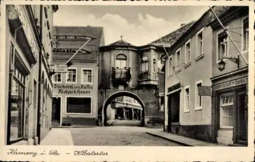 Ak Kamenz in Sachsen, Klostertor, Bäckerei Café Richard Haase