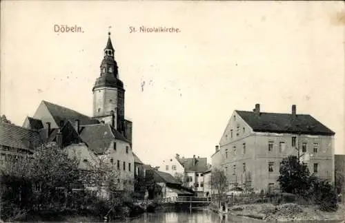 Ak Döbeln in Sachsen, St. Nicolaikirche