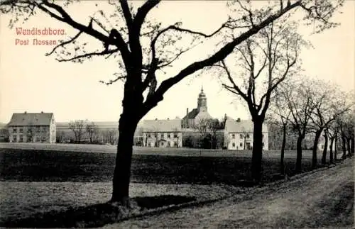 Ak Wendischbora Nossen Landkreis Meißen, Panorama vom Ort