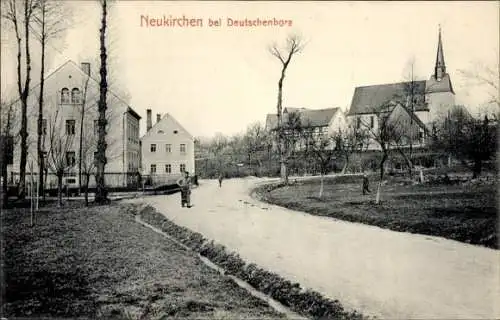 Ak Neukirchen bei Deutschenbora Reinsberg in Sachsen, Teilansicht, Kirche