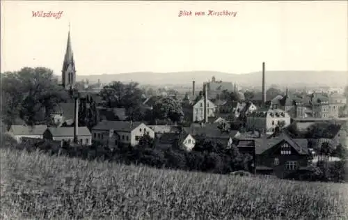 Ak Wilsdruff in Sachsen, Blick vom Kirschberg