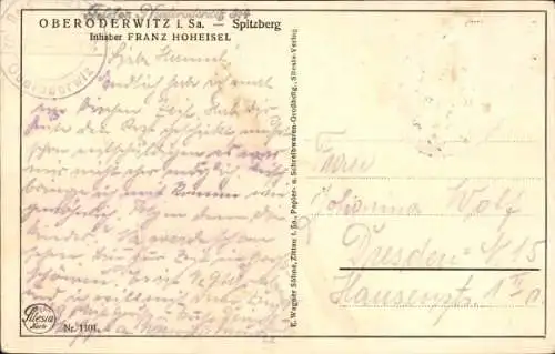 Ak Oberoderwitz Oderwitz in der Oberlausitz, Spitzberg