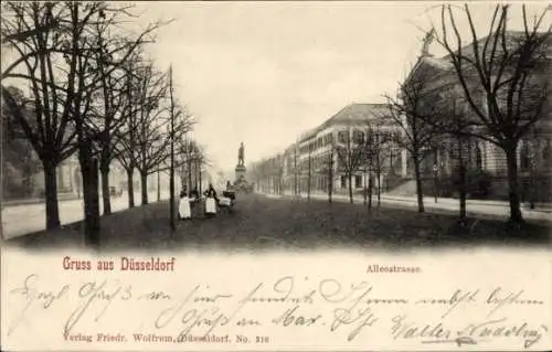 Ak Düsseldorf am Rhein, Alleestraße