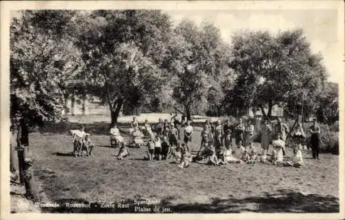 Ak Westende Westflandern, Spielplatz, Rosenhof