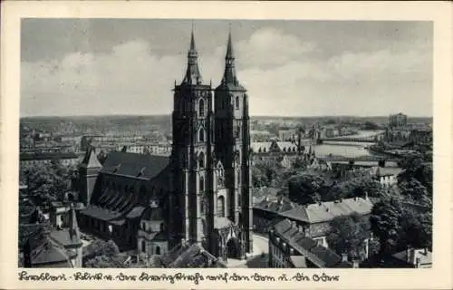 Ak Wrocław Breslau Schlesien, Panorama, Dom