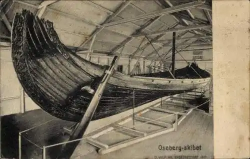 Ak Norwegen Norge, Oseberg skibet