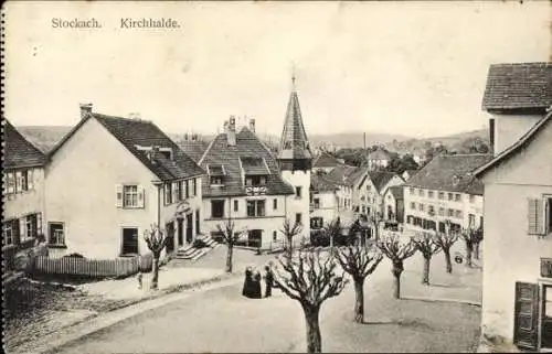 Ak Stockach im Hegau Baden, Kirchhalde, Allee