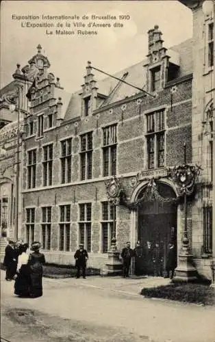 Ak Brüssel Brüssel, Ausstellung 1910, Maison Rubens