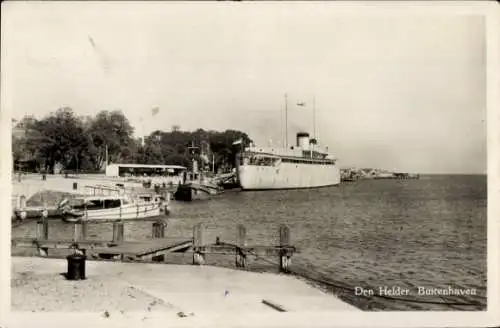 Ak Den Helder Nordholland Niederlande, Buitenhaven