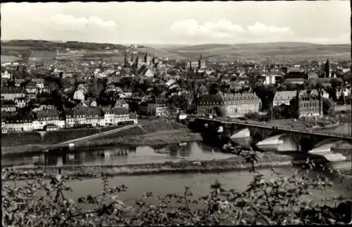 Ak Trier an der Mosel, Blick vom Weißhaus, Stadtpanorama, Brücke