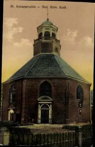 Ak Sint Annaparochie Fryslân Niederlande, Ned. Rev. Kirche