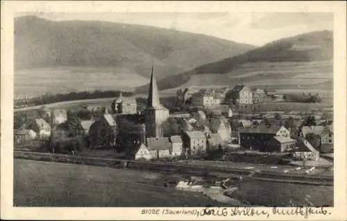 Ak Bigge Olsberg im Sauerland, Gesamtansicht