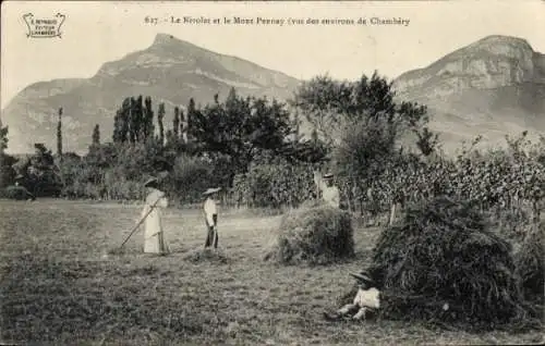 Ak Chambery Savoie, La Croix du Nivolet, le Mont Pennay