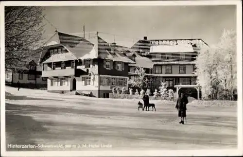 Ak Hinterzarten im Schwarzwald, Hotel Linde, Winter