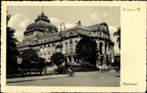 Ak Freiburg im Breisgau, Stadttheater