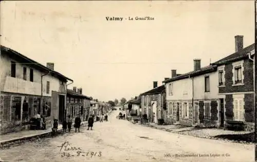 Ak Valmy Marne, Grand Rue