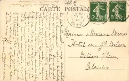 Ak Valmy Marne, Grand Rue