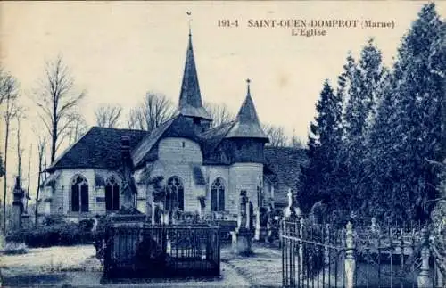 Ak Saint Ouen Domprot, Eglise