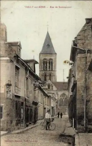 Ak Vailly sur Aisne, Rue de Sommecourt