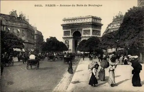 Ak Paris 16., Avenue du Bois de Boulogne