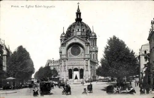 Ak Paris VIIIe Élysée, Kirche Saint-Augustin