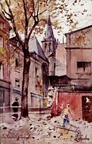 Künstler Ak Paris VI, Rue de l'Abbaye