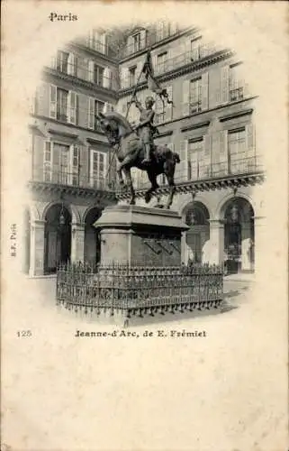 Ak Paris I Île de la Cité, Statue der Jeanne d'Arc