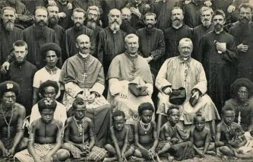 Ak Yule Papua-Neuguinea, Bischofsjubiläum von Mgr. von Boismenu