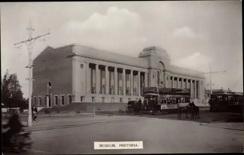 Ak Pretoria Südafrika, Museum, Straßenbahn