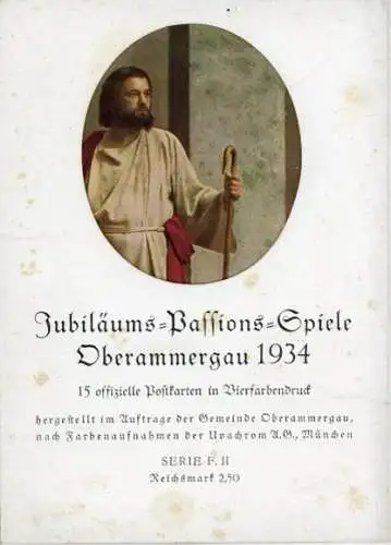 Set von 15 AK Jubiläums Passionspiele 1934 Oberammergau