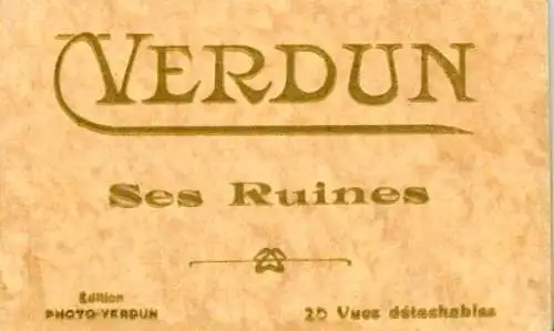 Set von 20 Ak Verdun Meuse, Verdun seine Ruinen