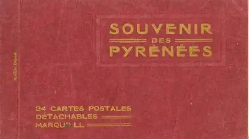 Set von 24 Ak Album SOUVENIR DES PYRENEES