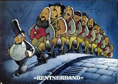 Ak Schauspieler Rentnerband, Autogramm, Sänger