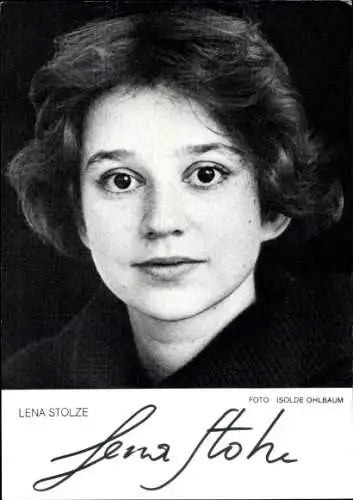 Ak Schauspielerin Lena Stolze, Portrait, Autogramm