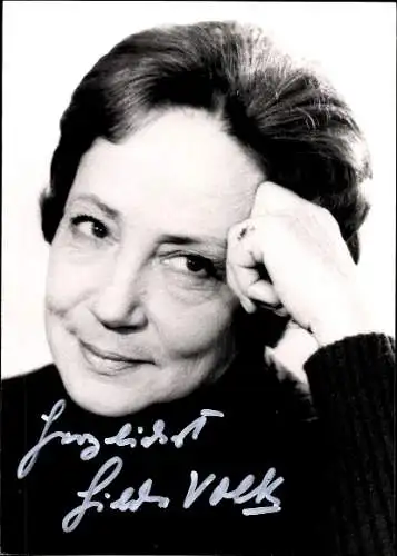 Ak Schauspielerin Hilde Volk, Portrait, Autogramm