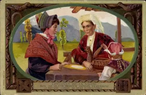 Litho Costumes de la Savoie, Bozon Verimiraz Lokale, Pasta