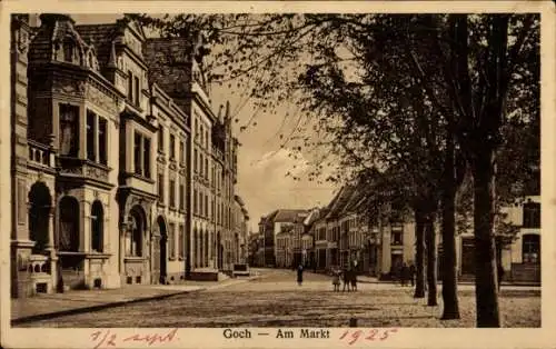 Ak Goch am Niederrhein, Partie am Markt