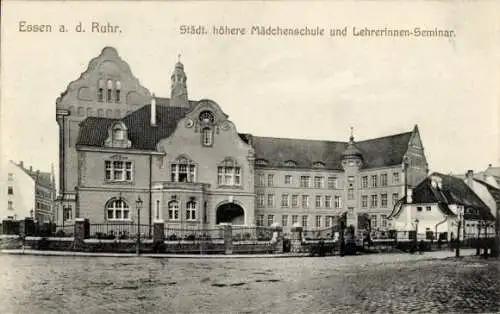 Ak Essen im Ruhrgebiet, Städtische höhere Mädchenschule, Lehrerinnen-Seminar