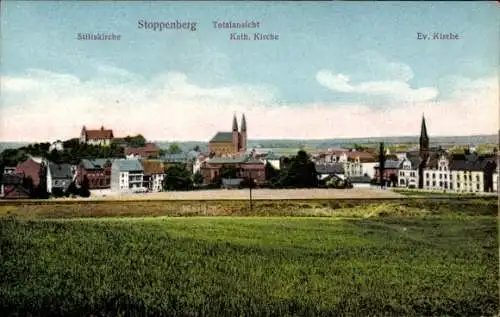 Ak Stoppenberg Essen im Ruhrgebiet, Stiftskirche, Katholische Kirche, Evangelische Kirche