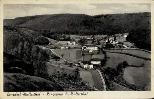 Ak Consdorf Luxemburg, Panorama, Mullerthal