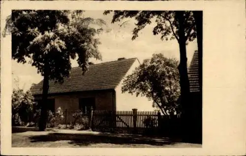 Ak Berlin Schöneberg Friedenau, Wohnhaus, Zaun, Bäume