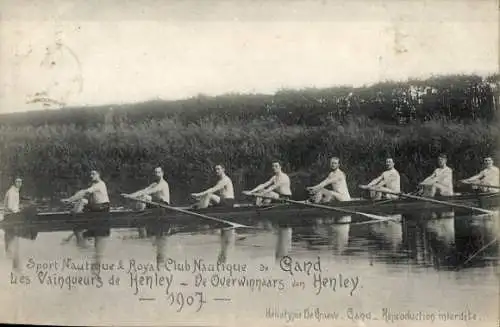 Ak Gent Gent Ostflandern, Königlicher Nautischer Club, 1907