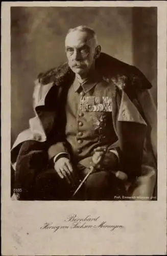 Ak Herzog Bernhard von Sachsen-Meiningen