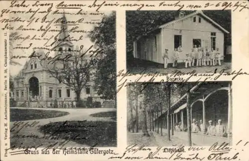 Ak Güterfelde Stahnsdorf in Brandenburg, Heimstätte Gütergotz, Baracke, Liegehalle