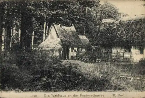 Ak Ostseebad Graal Müritz, Waldhaus an der Postenschneise