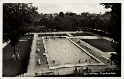 Ak Herrenberg in Württemberg, Schwimmbad