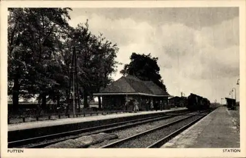 Ak Putten Gelderland, Bahnhof