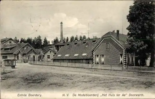 Ak Doorwerth Gelderland, Die Modellfarm Het Huis ter Aa, Eingangsfarm